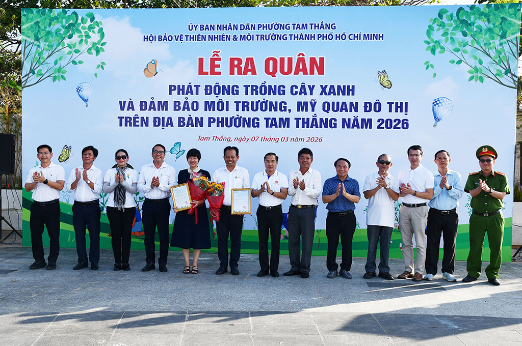 Phường Tam Thắng và HANE phát động trồng cây xanh, chung tay xây dựng không gian đô thị xanh – sạch – đẹp