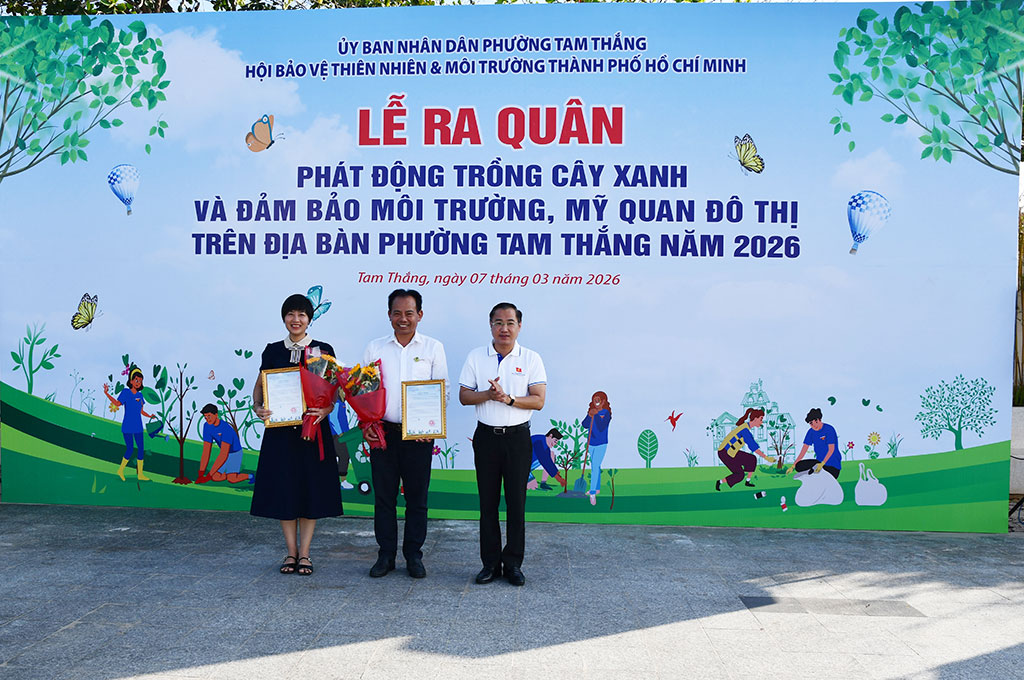 Phường Tam Thắng và HANE phát động trồng cây xanh, chung tay xây dựng không gian đô thị xanh – sạch – đẹp