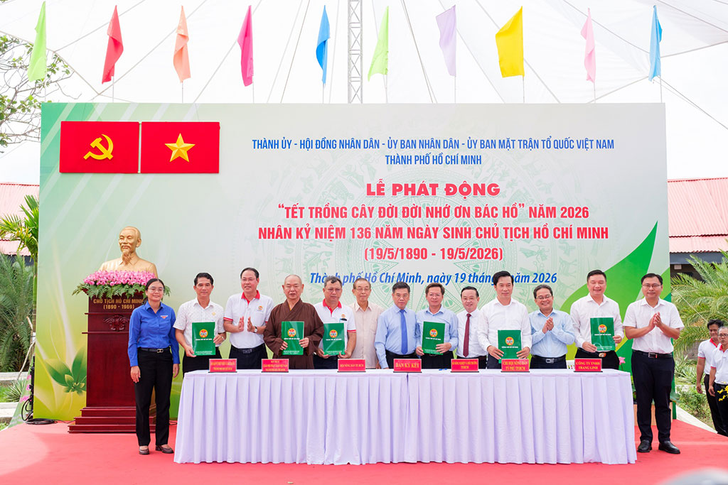 Thành phố Hồ Chí Minh phát động “Tết trồng cây đời đời nhớ ơn Bác Hồ” năm 2026
