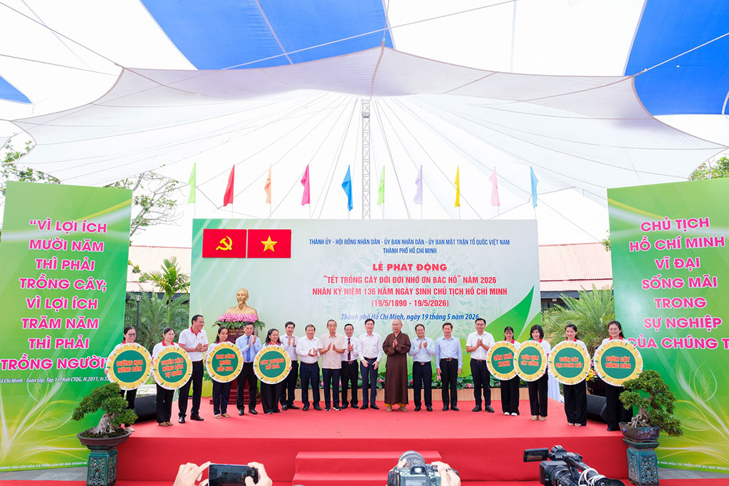 Thành phố Hồ Chí Minh phát động “Tết trồng cây đời đời nhớ ơn Bác Hồ” năm 2026