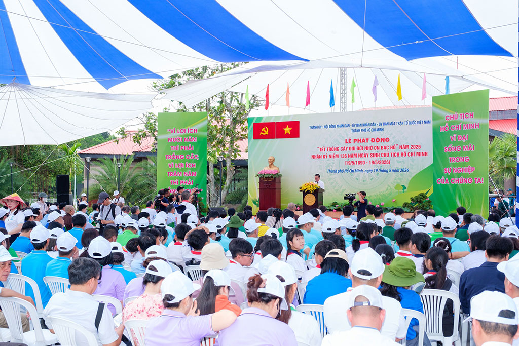 Thành phố Hồ Chí Minh phát động “Tết trồng cây đời đời nhớ ơn Bác Hồ” năm 2026