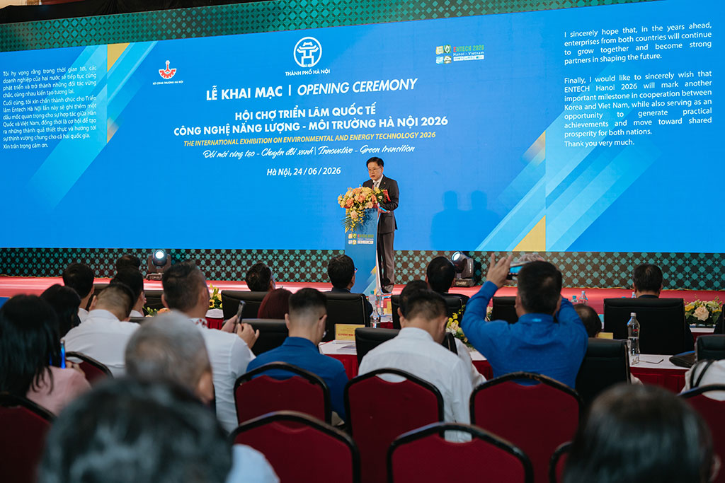 Khai mạc ENTECH HANOI 2026: Thúc đẩy phát triển năng lượng xanh và bền vững