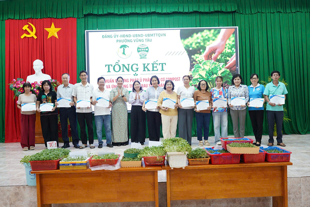 Biến rác hữu cơ thành tài nguyên: Mô hình xanh lan tỏa tại phường Vũng Tàu
