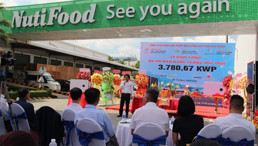 Green Flow Solar khởi công dự án điện mặt trời áp mái 3.780 kwp theo cơ chế dppa tại nhà máy NUTIFOOD Bình Dương