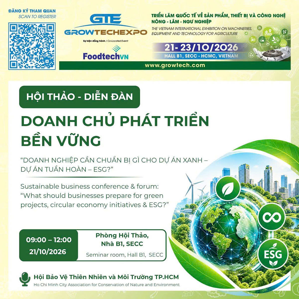 VIETNAM GROWTECH 2026: Cơ hội tiếp cận công nghệ mới, thúc đẩy nông nghiệp xanh và hiện đại